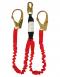 Elk River FLEX-Zorber Twin Leg Lanyard with Steel Rebar Hooks