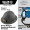 Klein Tools KARBN Non-Vented Class E Full Brim Hard Hat with Headlamp