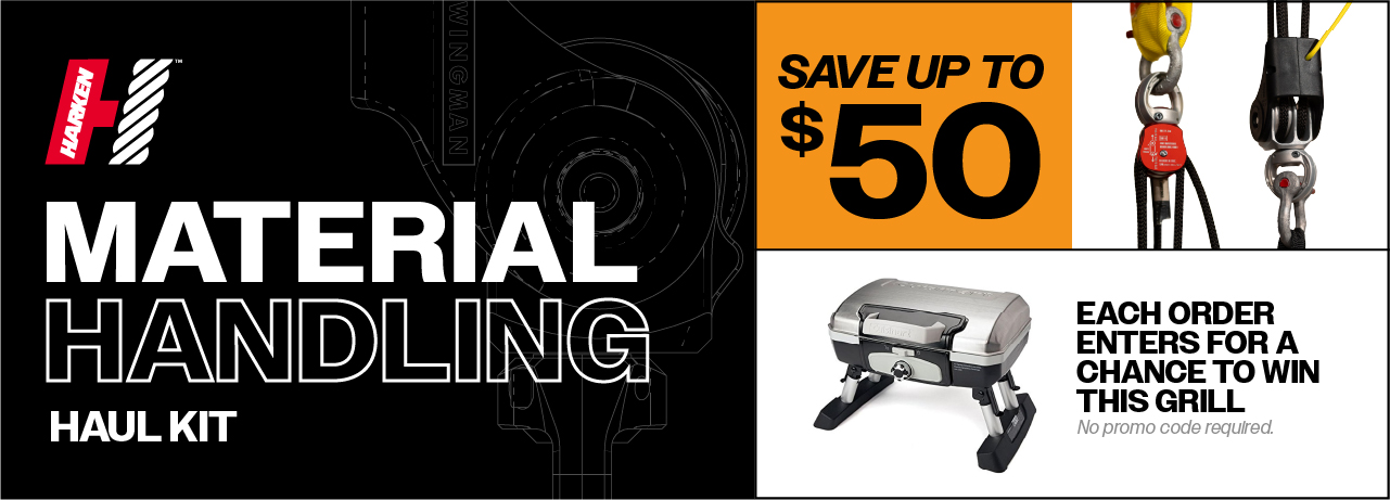  Save $50 on the Harken Wingman Material Handling Haul Kit - Valid through 08/31 + Enter to Win a FREE Cuisinart Portable Gas Grill