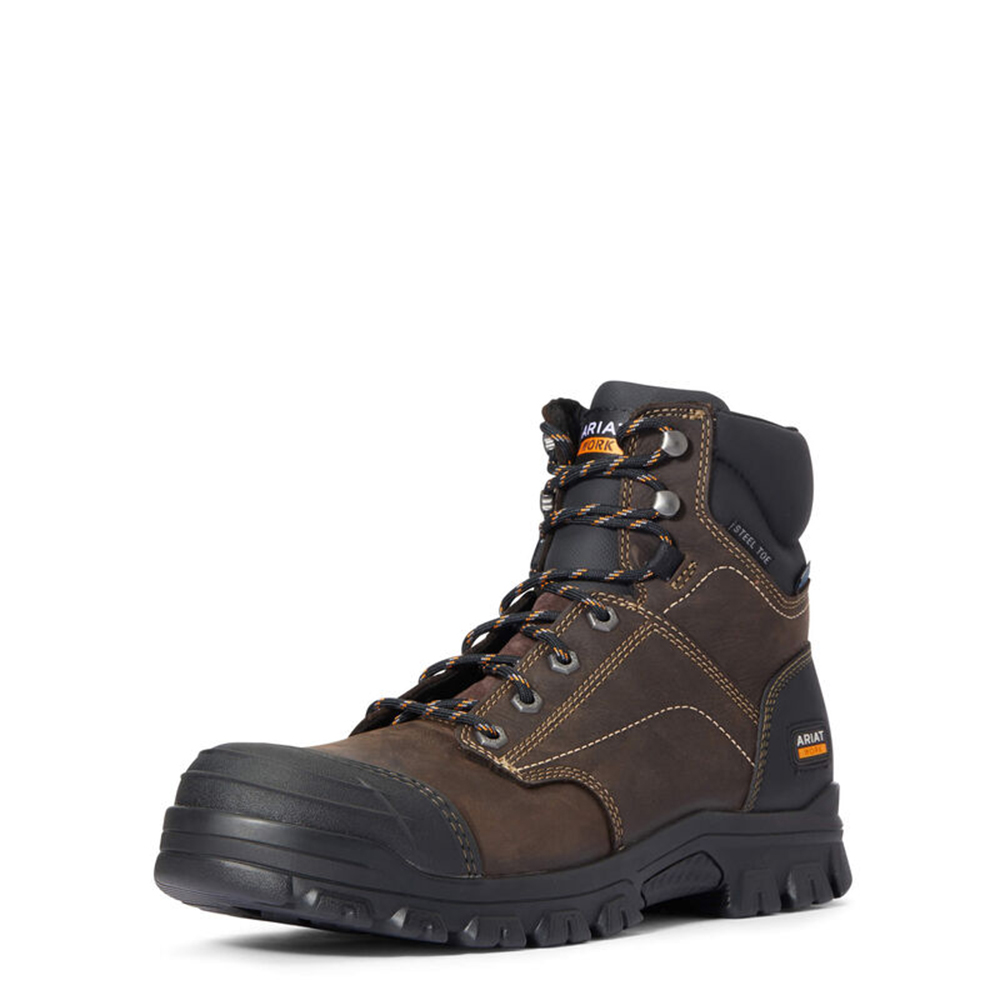 Ariat TreadFast 6 Inch Waterproof Work Boots with Steel Toe from Columbia Safety