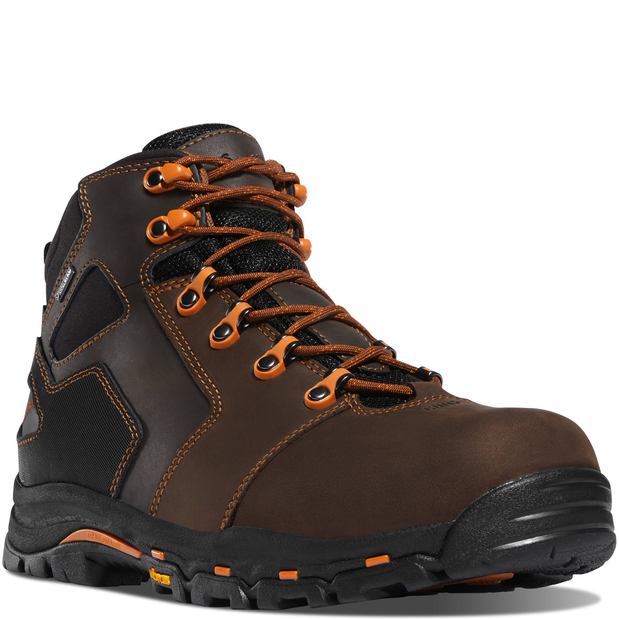 Danner Men's Vicious 4-1/2 Inch Work Boots with Composite Toe (Brown/Orange) from Columbia Safety