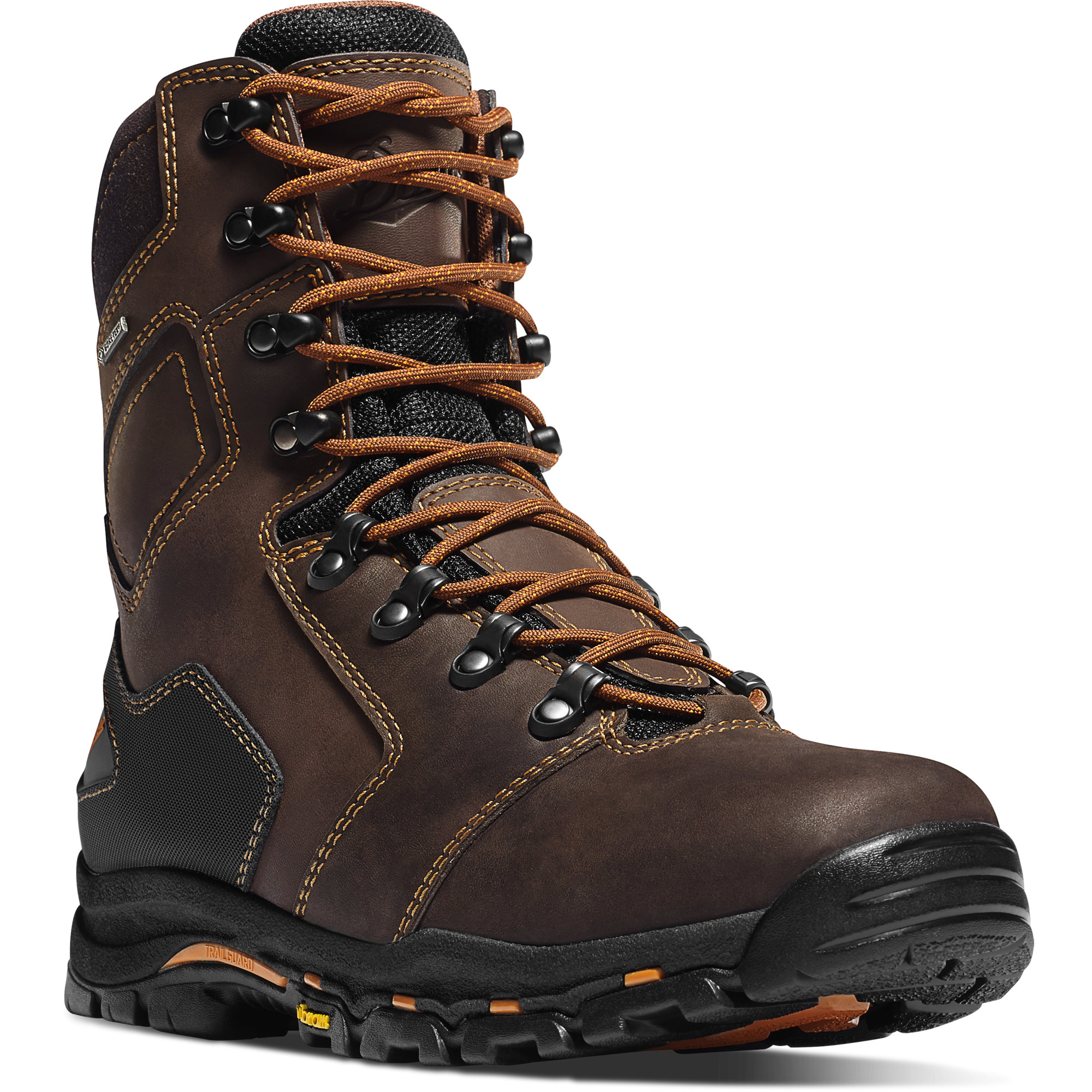 Danner Men's Vicious 8 Inch Work Boots with Composite Toe (Brown) from Columbia Safety