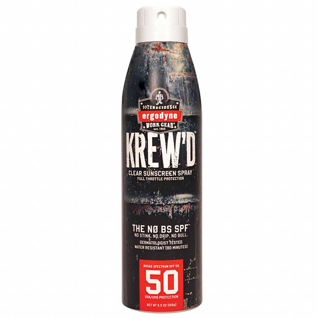 Ergodyne KREWD 5.5oz SPF 50 Sunscreen Spray from Columbia Safety