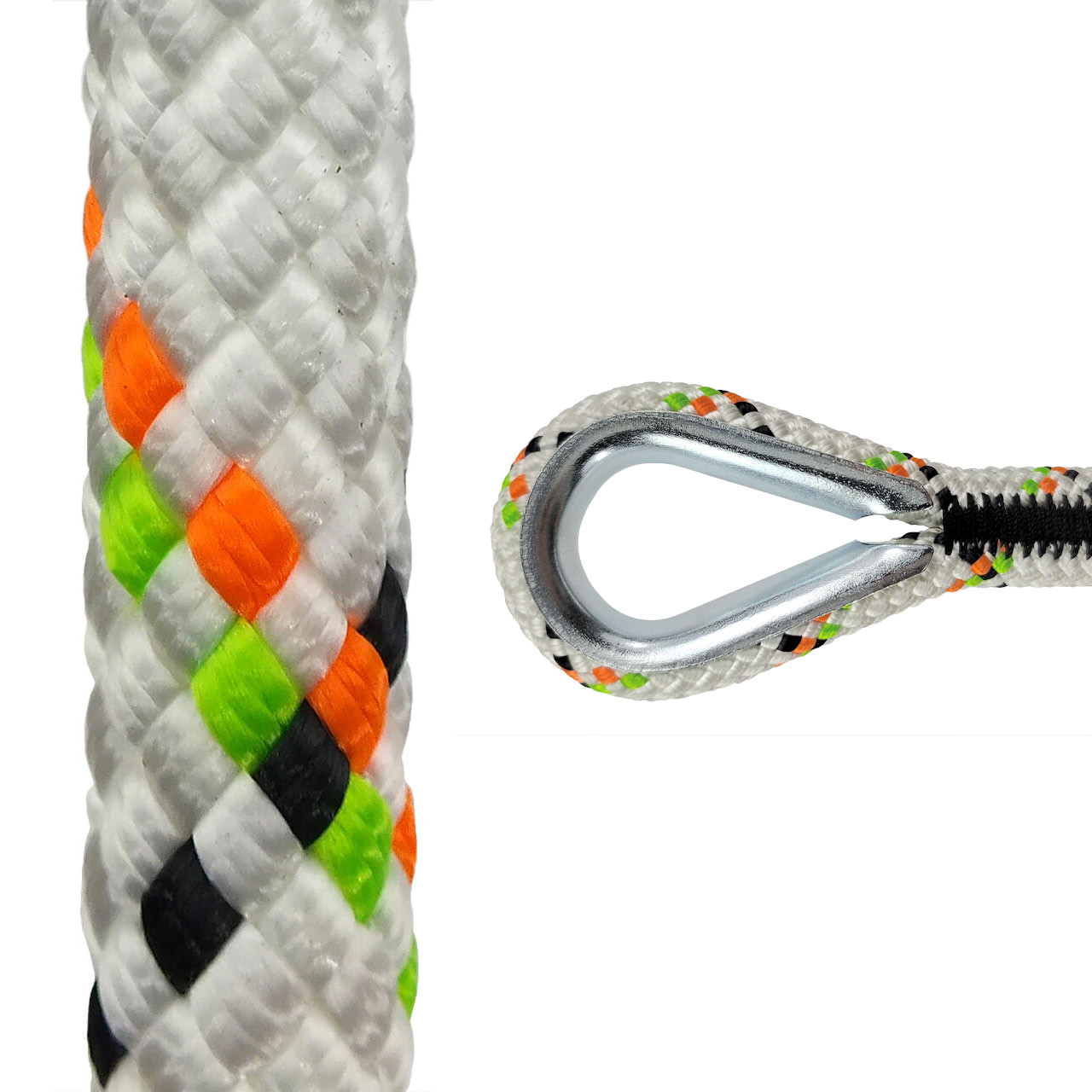 Pelican Static Master Pro 7/16 Kernmantle Rope with Two Sewn Thim Eyes from Columbia Safety