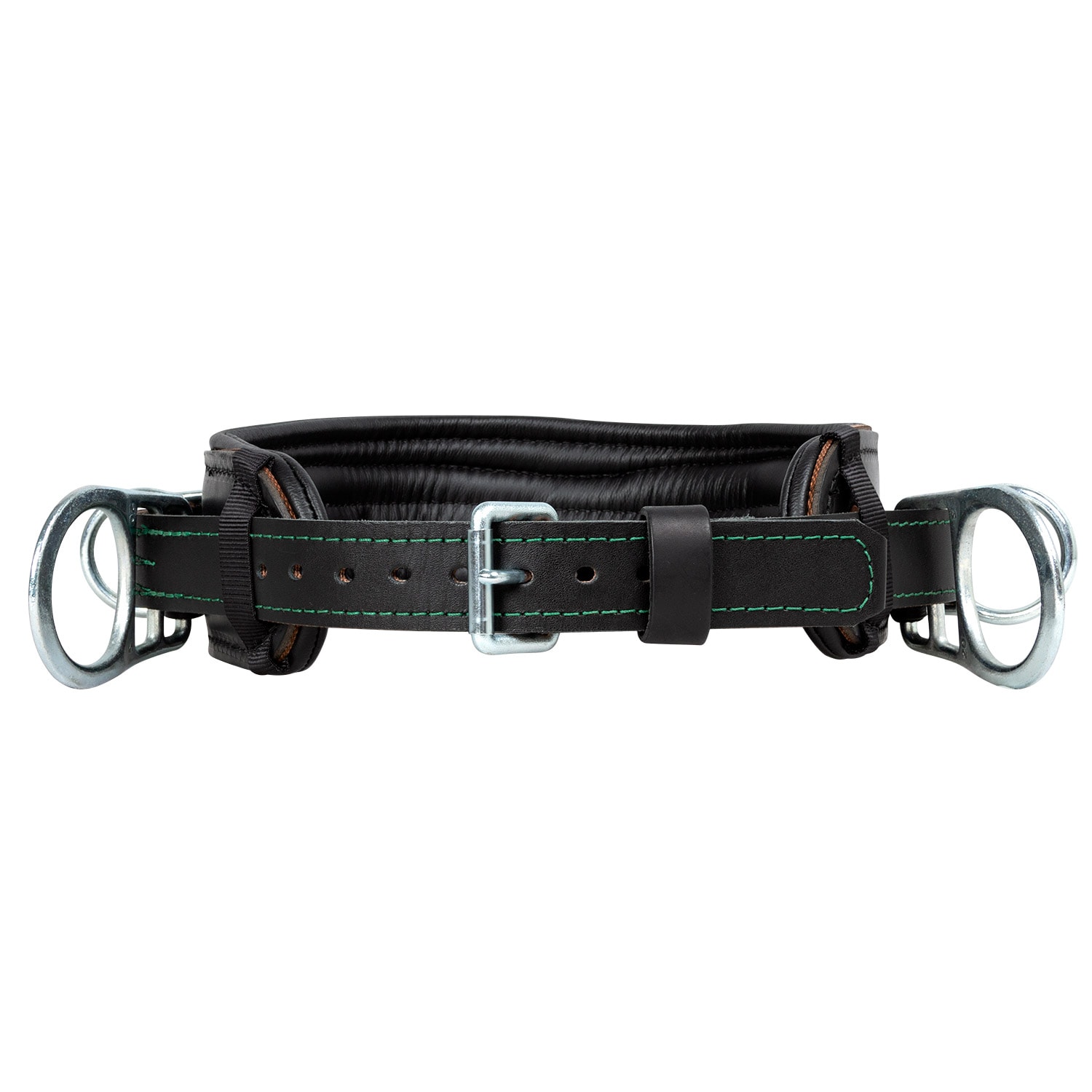 Buckingham Adjustable In-Line 4 D-Ring Leather Body Belt from Columbia Safety