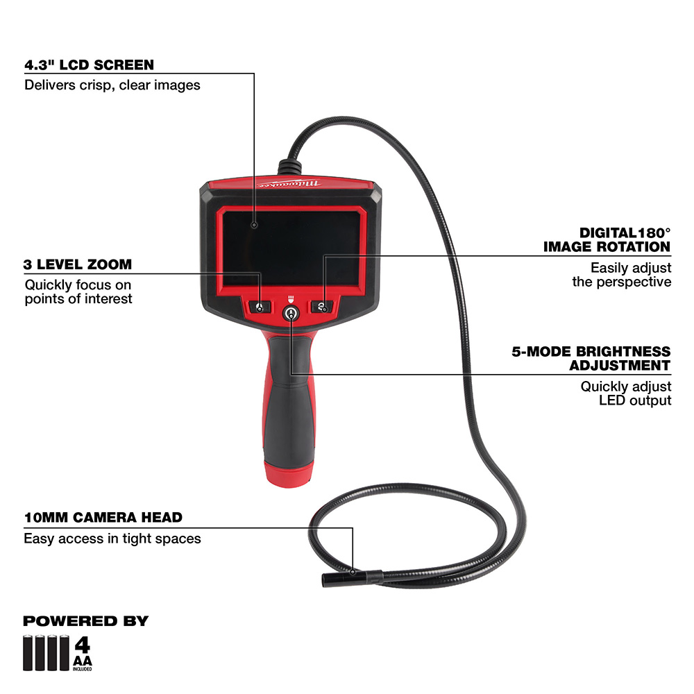 Milwaukee M-Spector 4 Foot Inspection Camera from Columbia Safety