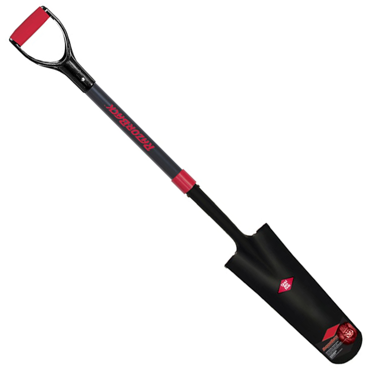 Razor-Back 16 Inch Drain Spade with Fiberglass Handle and Cushion D Grip from Columbia Safety