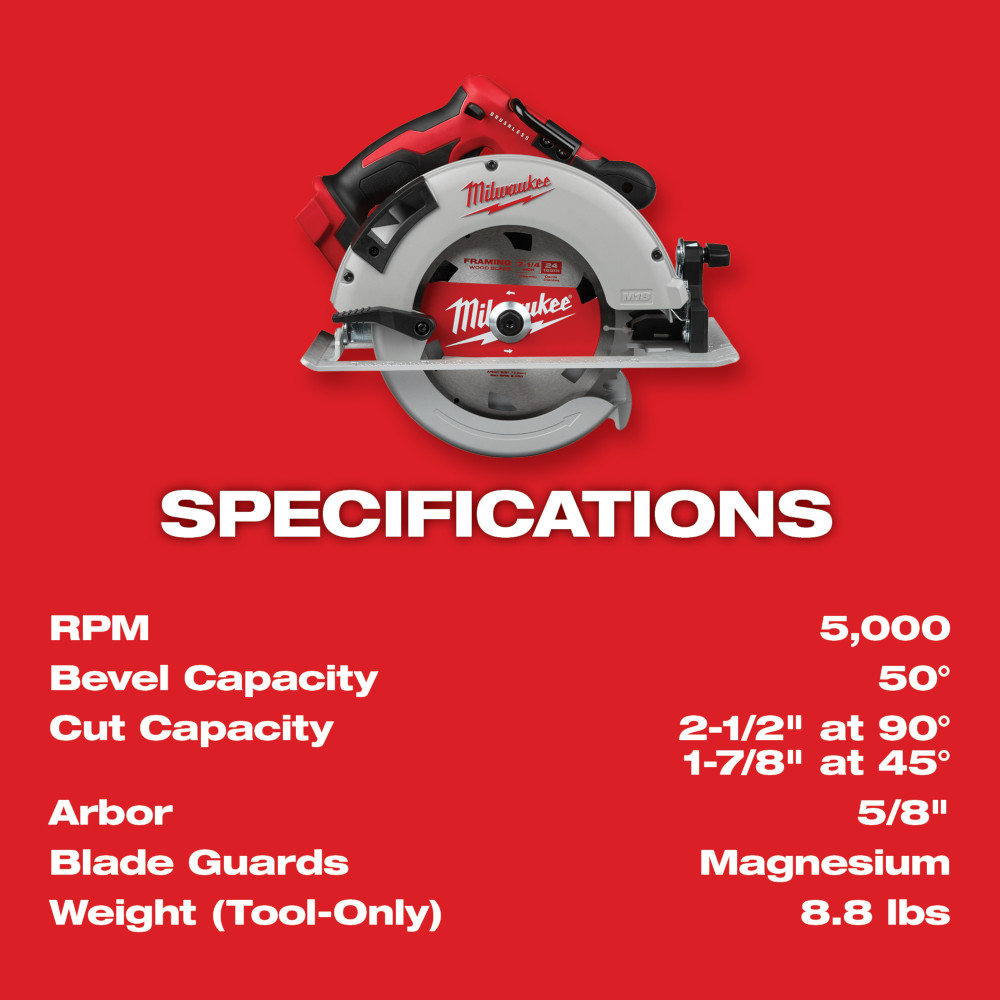 Milwaukee M18 Brushless Cordless Circular Saw from Columbia Safety