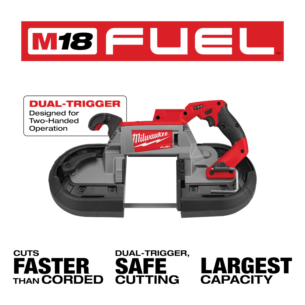 Milwaukee M18 FUEL Deep Cut Dual-Trigger Band Saw (Tool Only) from Columbia Safety