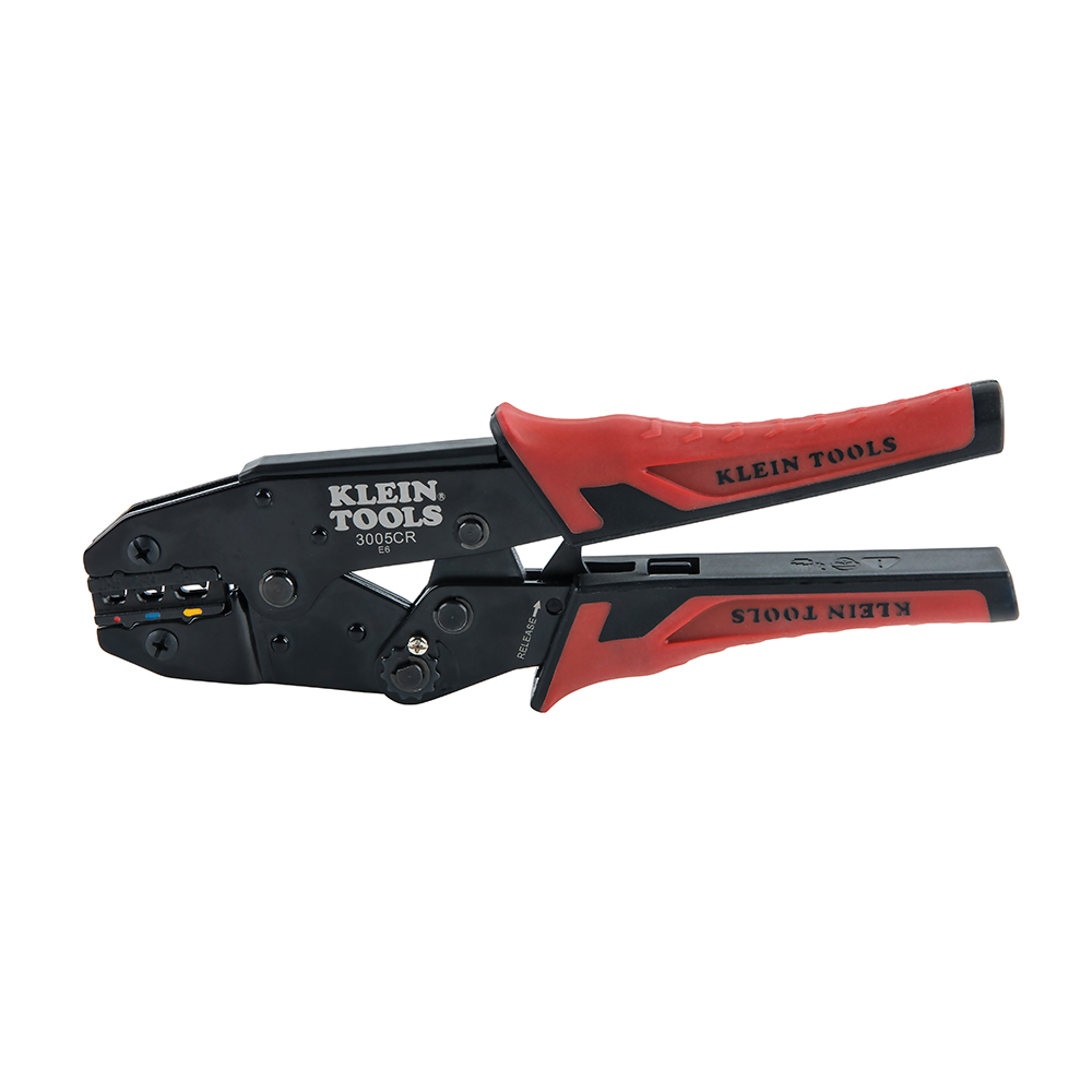 Klein Tools 10-22 AWG Insulated Terminals Ratcheting Crimper from Columbia Safety