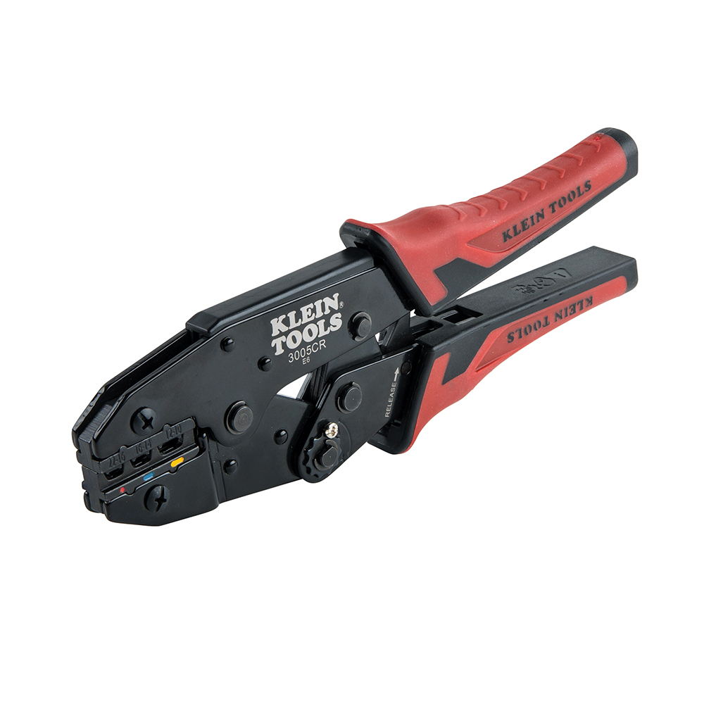 Klein Tools 10-22 AWG Insulated Terminals Ratcheting Crimper from Columbia Safety