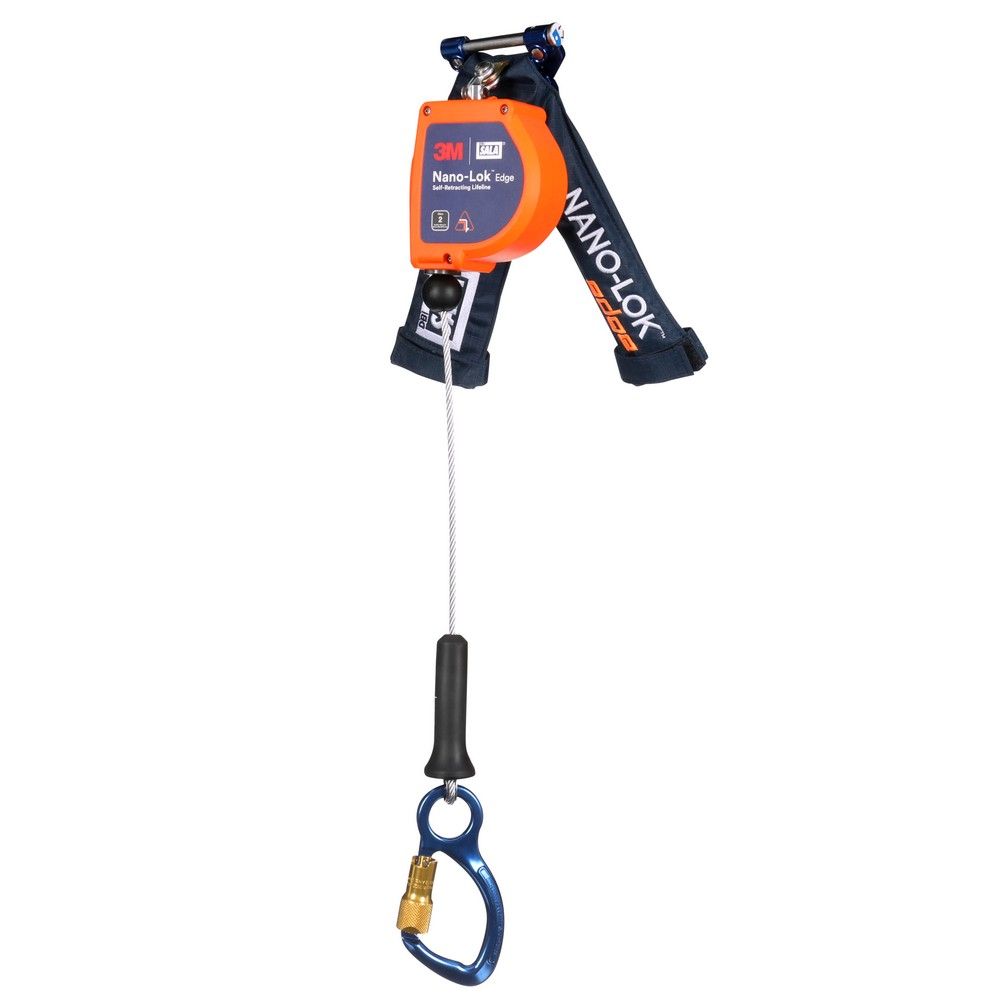 3M™ DBI-SALA® Nano-Lok™ edge Personal Self-Retracting Lifeline 3500289, Galvanized Cable, 8 ft from Columbia Safety