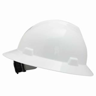 MSA V-Gard Protective Full Brim Hard Hat with Fas-Trac Ratchet Suspension from Columbia Safety