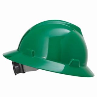 MSA V-Gard Protective Full Brim Hard Hat with Fas-Trac Ratchet Suspension from Columbia Safety