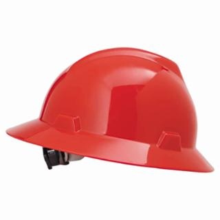 MSA V-Gard Protective Full Brim Hard Hat with Fas-Trac Ratchet Suspension from Columbia Safety