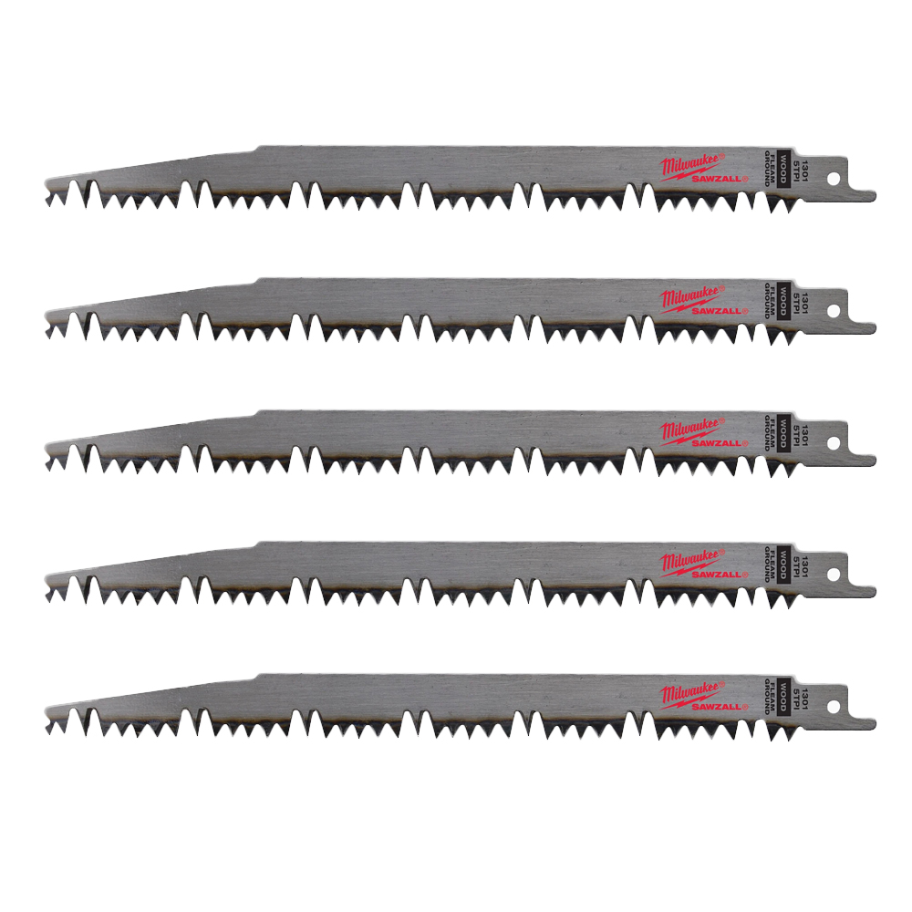 Milwaukee 5 TPI Pruning SAWZALL Blade (5 Pack) from Columbia Safety