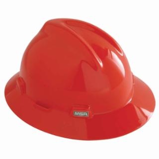 MSA V-Gard Protective Full Brim Hard Hat with Fas-Trac Ratchet Suspension from Columbia Safety