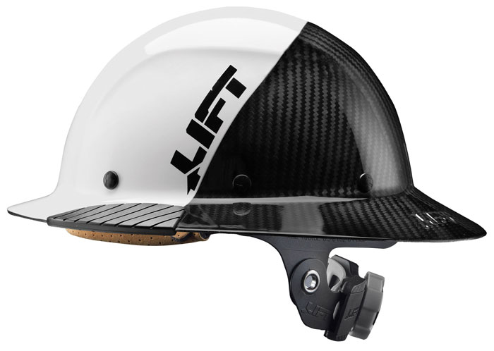 Lift Safety DAX Fifty 50 Carbon Fiber Full Brim Hard Hat from Columbia Safety