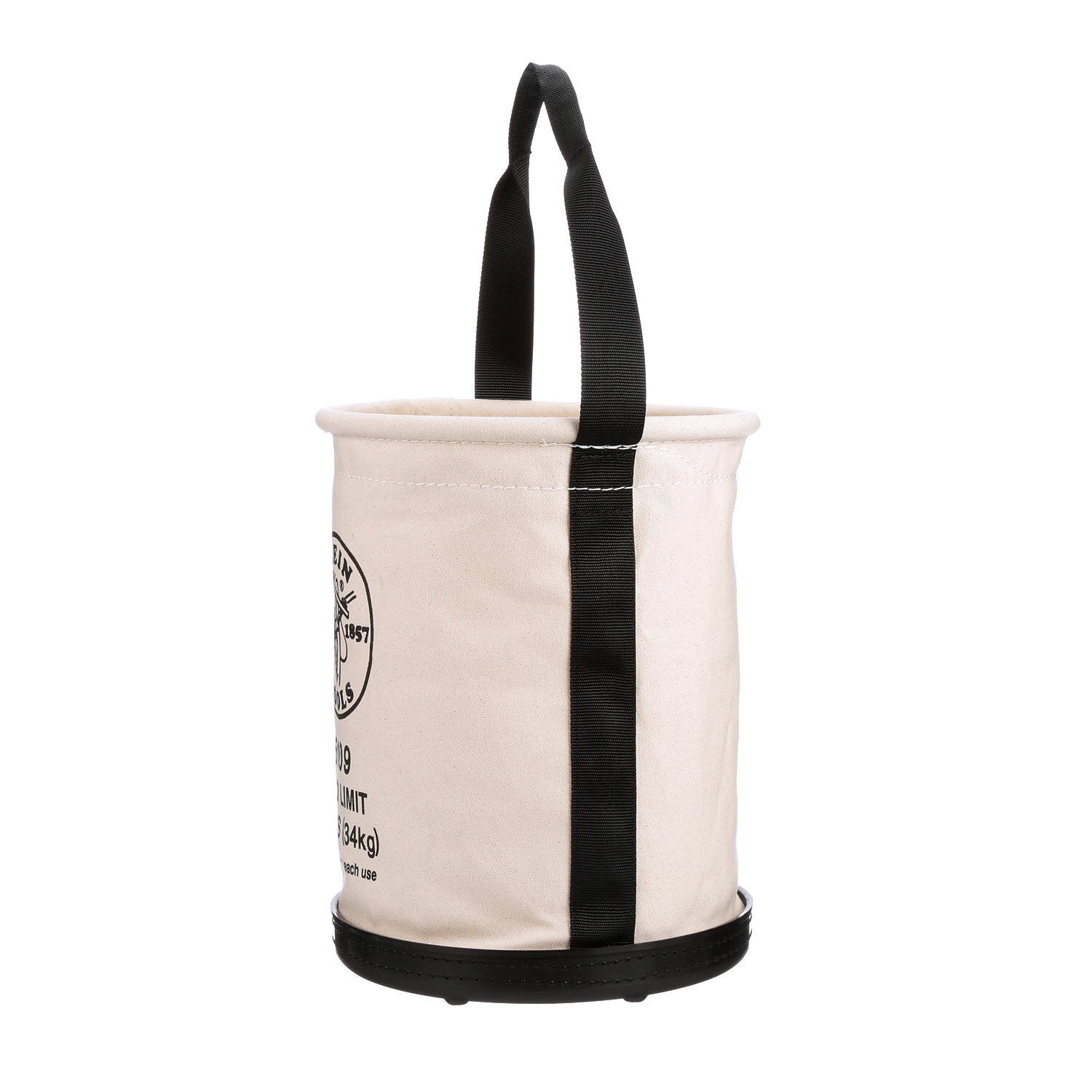 Klein Tools 5109 75 lb Wide-Opening Straight Wall Canvas Bucket from Columbia Safety