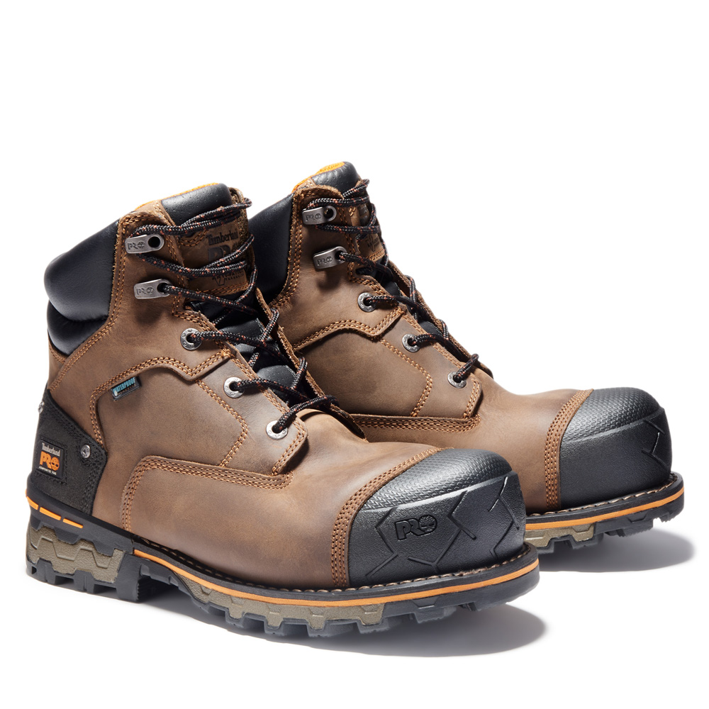 Timberland PRO Men's Boondock 6 Inch Composite Toe Waterproof Work Boots from Columbia Safety