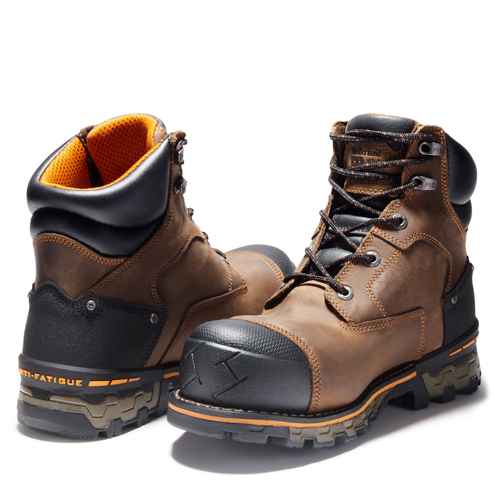 Timberland PRO Men's Boondock 6 Inch Composite Toe Waterproof Work Boots from Columbia Safety