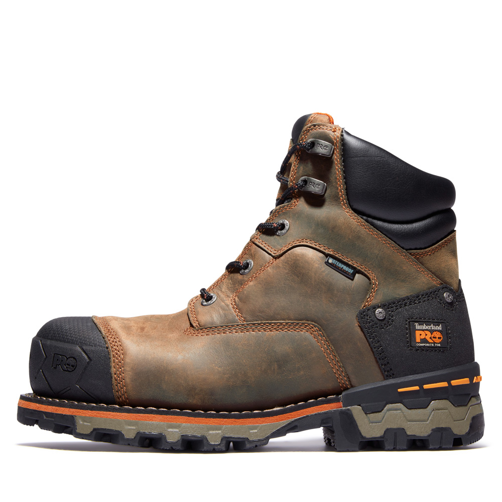 Timberland PRO Men's Boondock 6 Inch Composite Toe Waterproof Work Boots from Columbia Safety