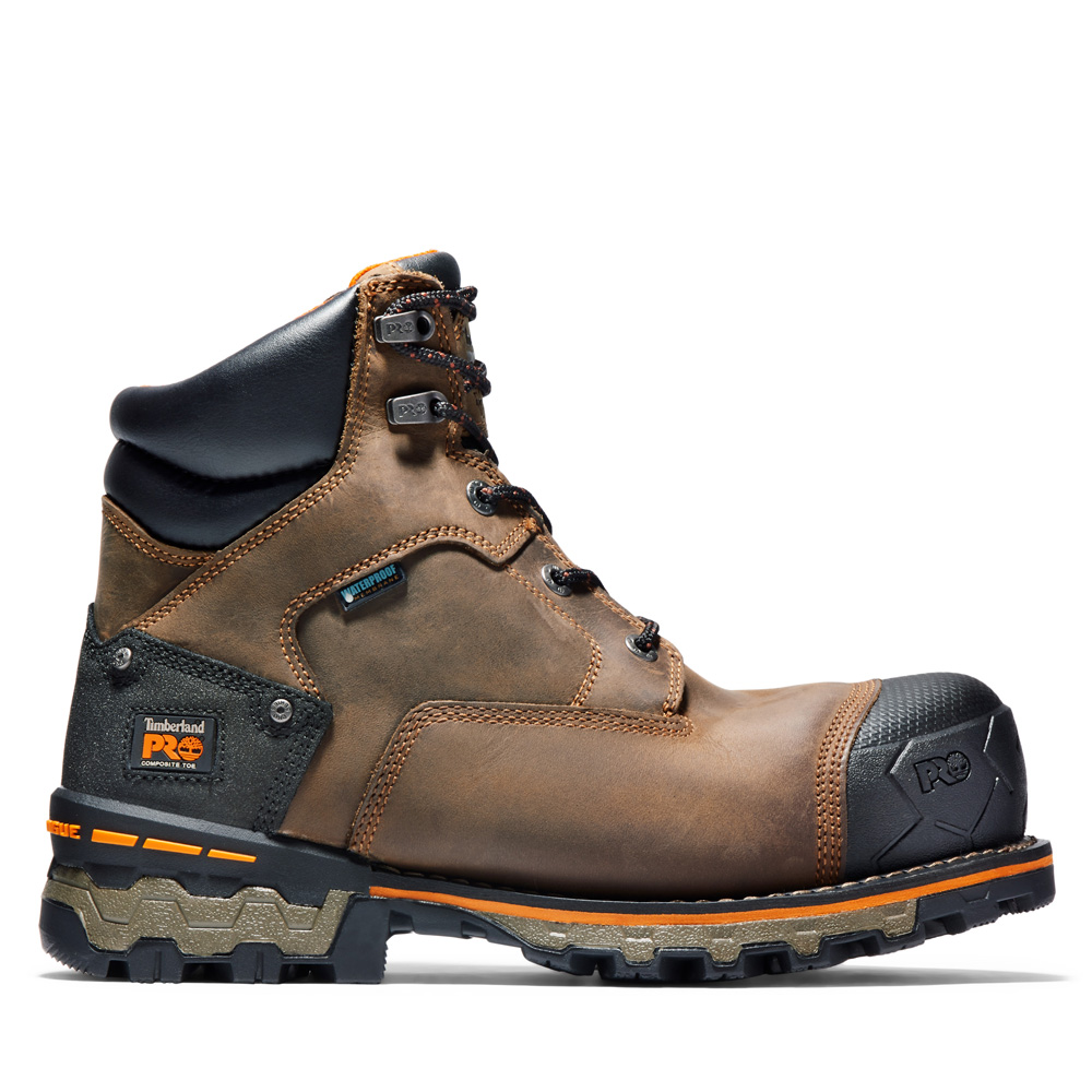 Timberland PRO Men's Boondock 6 Inch Composite Toe Waterproof Work Boots from Columbia Safety