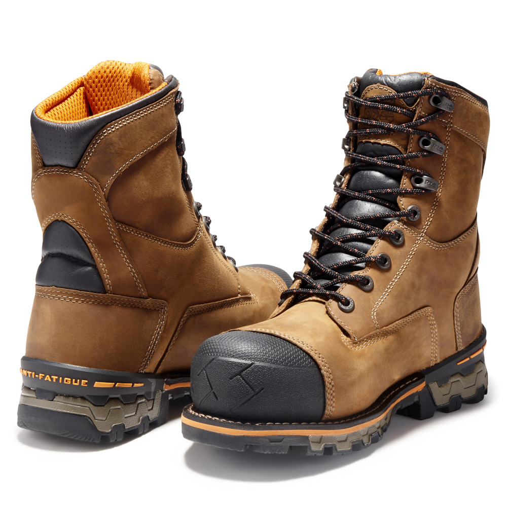 Timberland PRO Men's Boondock 8 Inch Composite Toe Waterproof Work Boots from Columbia Safety