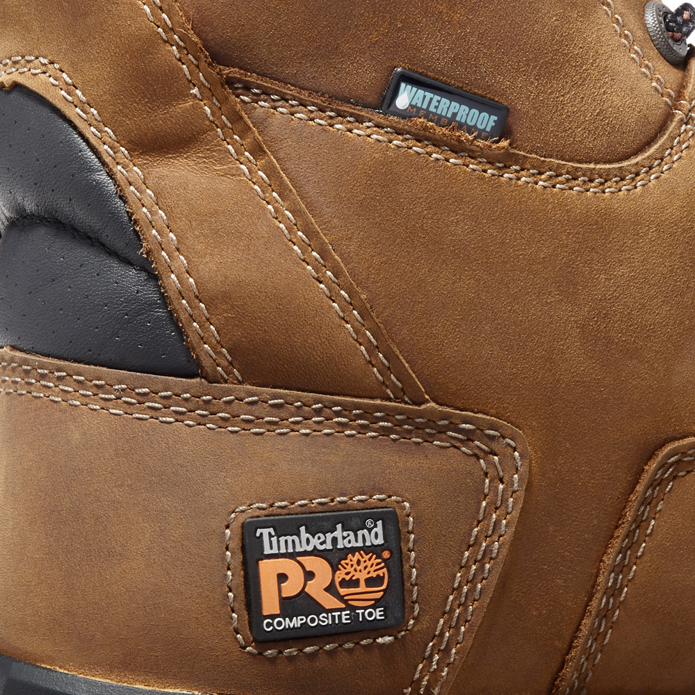 Timberland PRO Men's Boondock 8 Inch Composite Toe Waterproof Work Boots from Columbia Safety