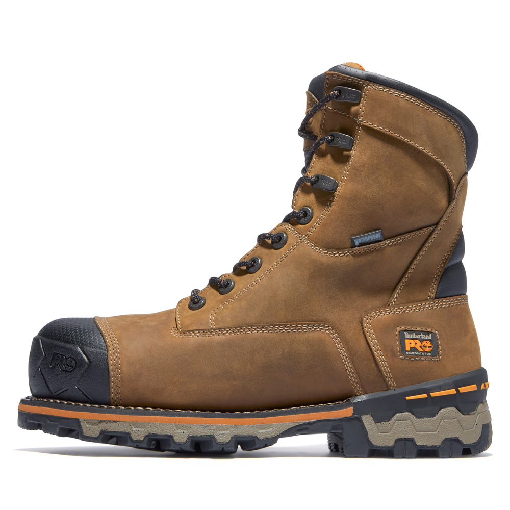 Timberland PRO Men's Boondock 8 Inch Composite Toe Waterproof Work Boots from Columbia Safety