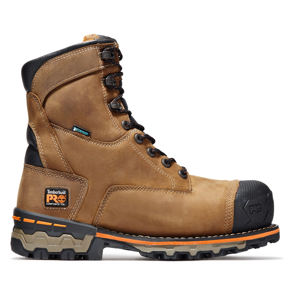 Timberland PRO Men's Boondock 8 Inch Composite Toe Waterproof Work Boots from Columbia Safety