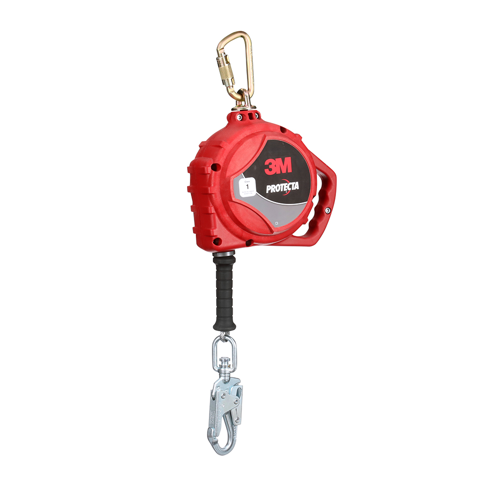 3M Protecta Self-Retracting Lifeline 3590036, Galvanized Cable, Steel Swivel Snap Hook, 33ft., Class 1, ANSI from Columbia Safety