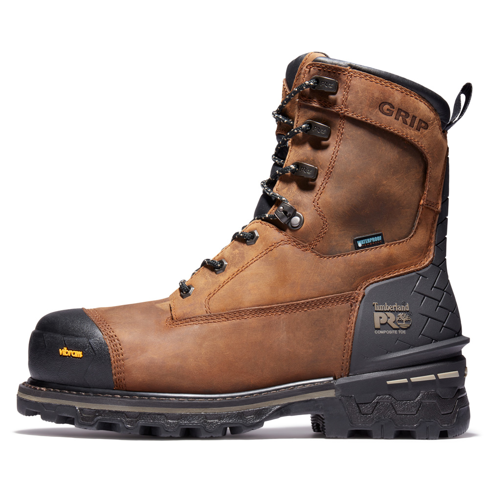 Timberland PRO Men's Boondock HD 8 Inch Composite Toe Waterproof Work Boots from Columbia Safety