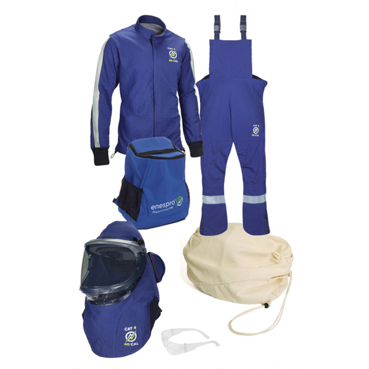 Enespro AGP 40 Cal Arc Flash Kit with Lift Front Hood from Columbia Safety