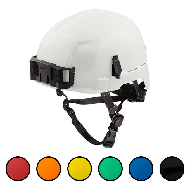 Milwaukee Type 2 Safety Helmet with BOLT Accessory Clips from Columbia Safety