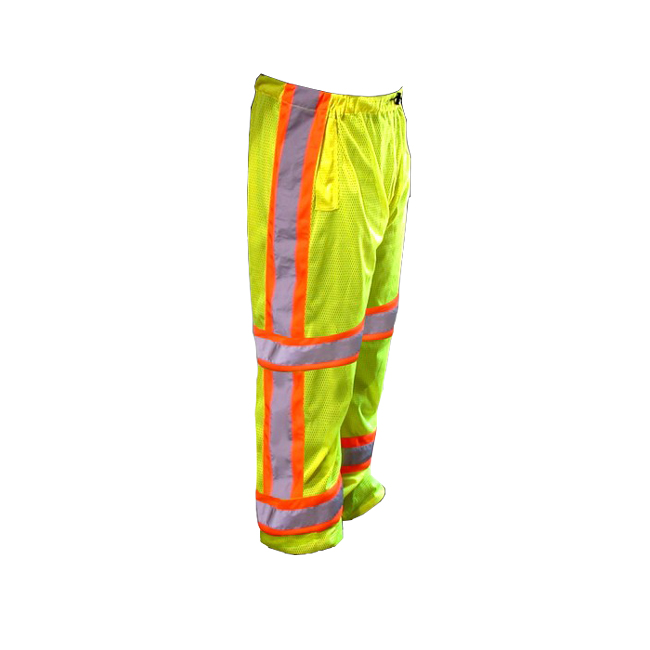 Dickie P1300 Class E Lime Mesh Pants with 2 Inch Striping from Columbia Safety