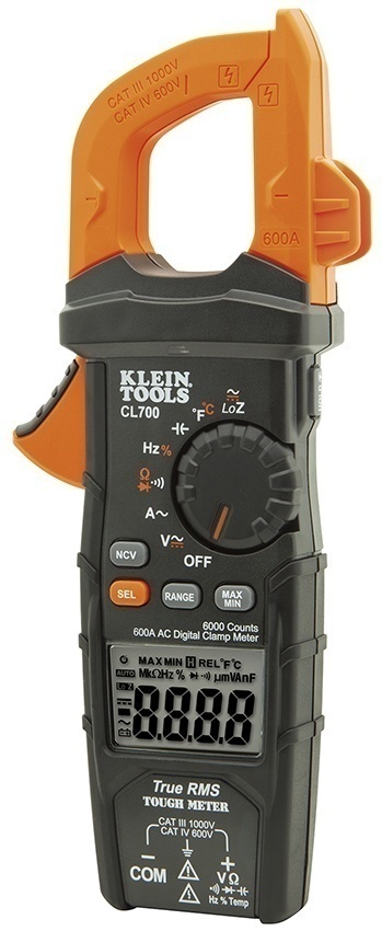 Klein Tools 600A AC Auto-Ranging Clamp Meter from Columbia Safety