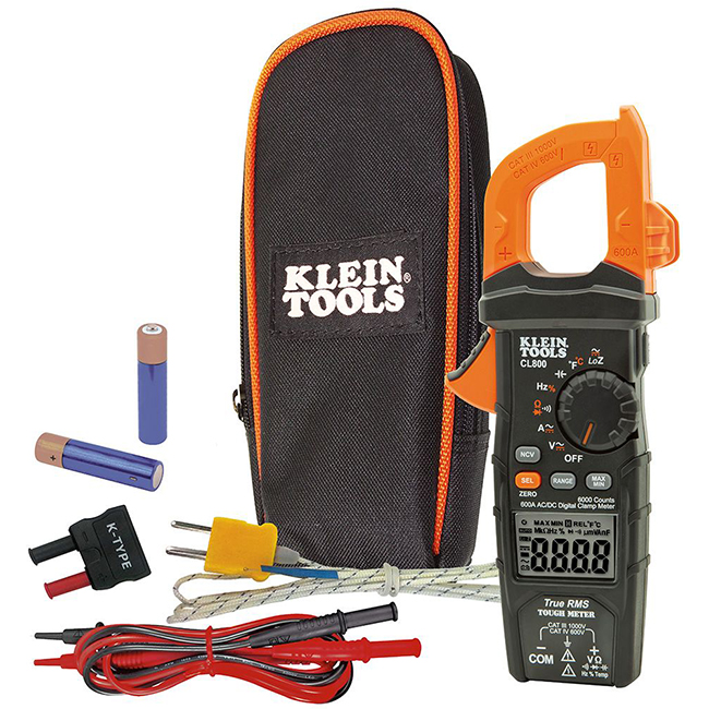 Klein Tools CL800 Digital Clamp Meter AC/DC Auto-Ranging from Columbia Safety