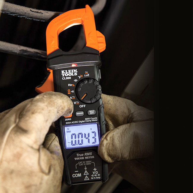 Klein Tools CL800 Digital Clamp Meter AC/DC Auto-Ranging from Columbia Safety