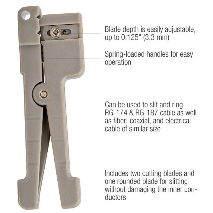 Jonard Compact Cable Slit & Ring Tool from Columbia Safety