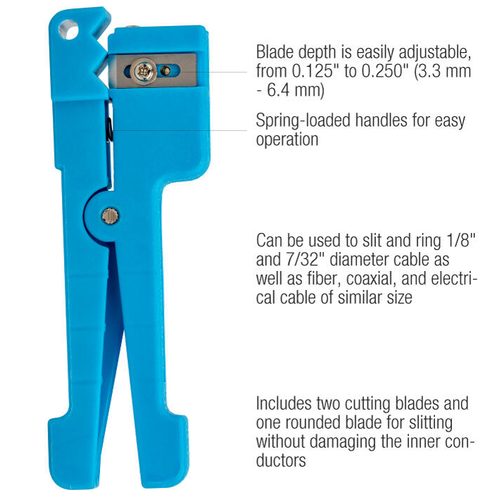 Jonard Compact Cable Slit & Ring Tool from Columbia Safety