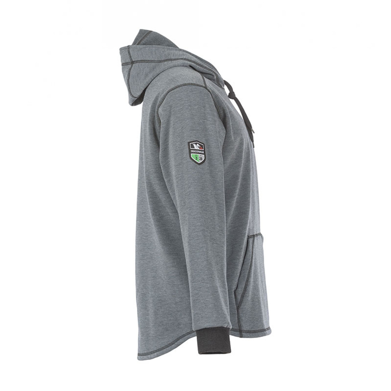 DragonWear FR Elements Cyclone Hoodie- Grey from Columbia Safety