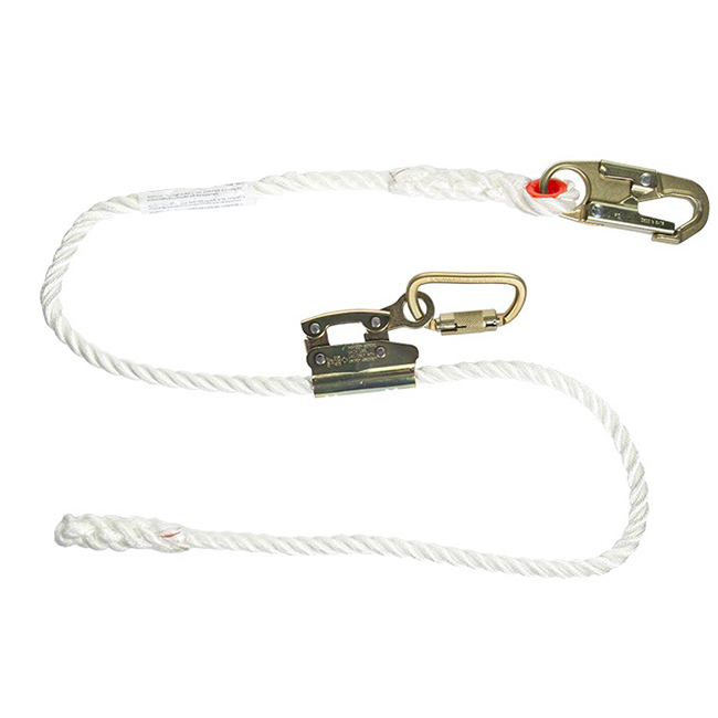 Elk River Adjustable Positioning Lanyard with Steel Snaphook from Columbia Safety