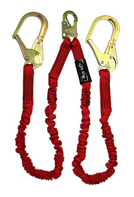 Elk River FLEX-NoPac Twin Leg Lanyard with Steel Rebar Hooks from Columbia Safety