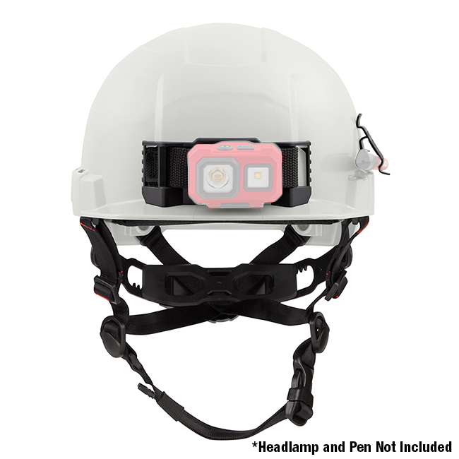 Milwaukee Type 2 Front Brim Safety Helmet with BOLT Accessory Clips from Columbia Safety