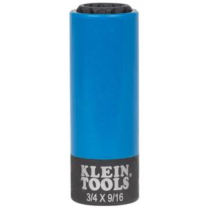 Klein 2-in-1 Coated Impact Socket, 12-Point, 3/4 and 9/16-Inch- 66030 from Columbia Safety