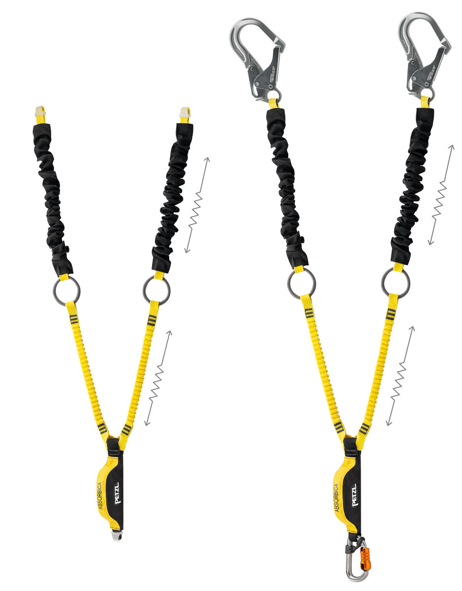 Petzl ABSORBICA-Y Tie-Back Twin Leg Lanyard from Columbia Safety