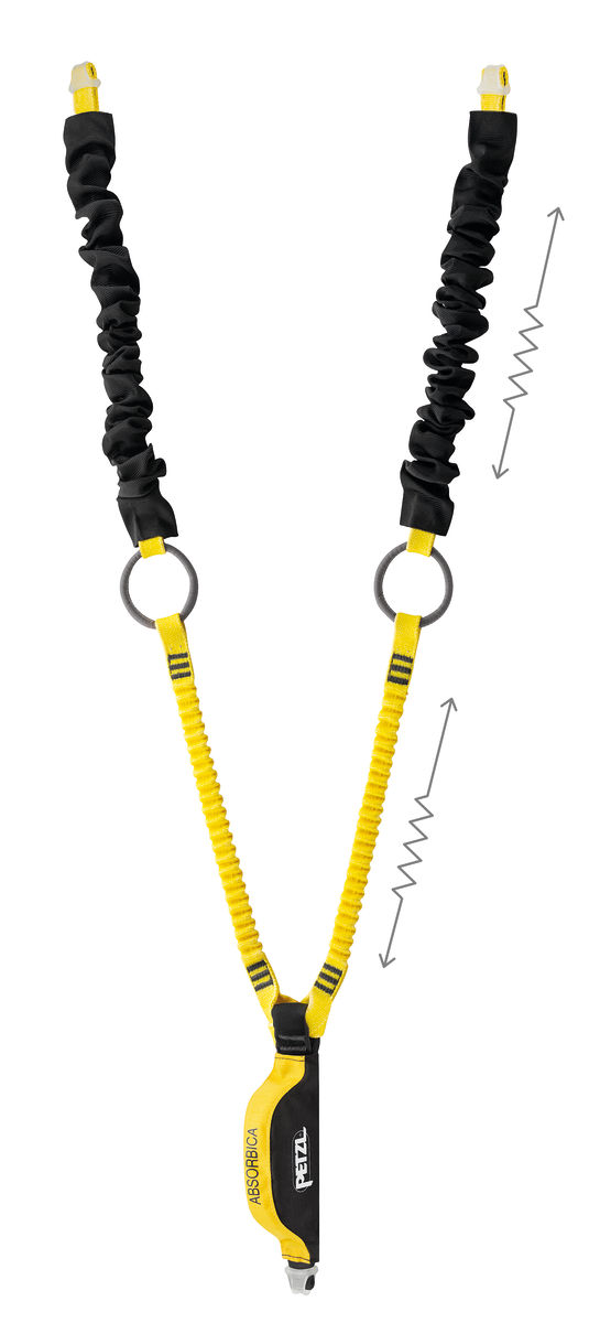 Petzl ABSORBICA-Y Tie-Back Twin Leg Lanyard from Columbia Safety