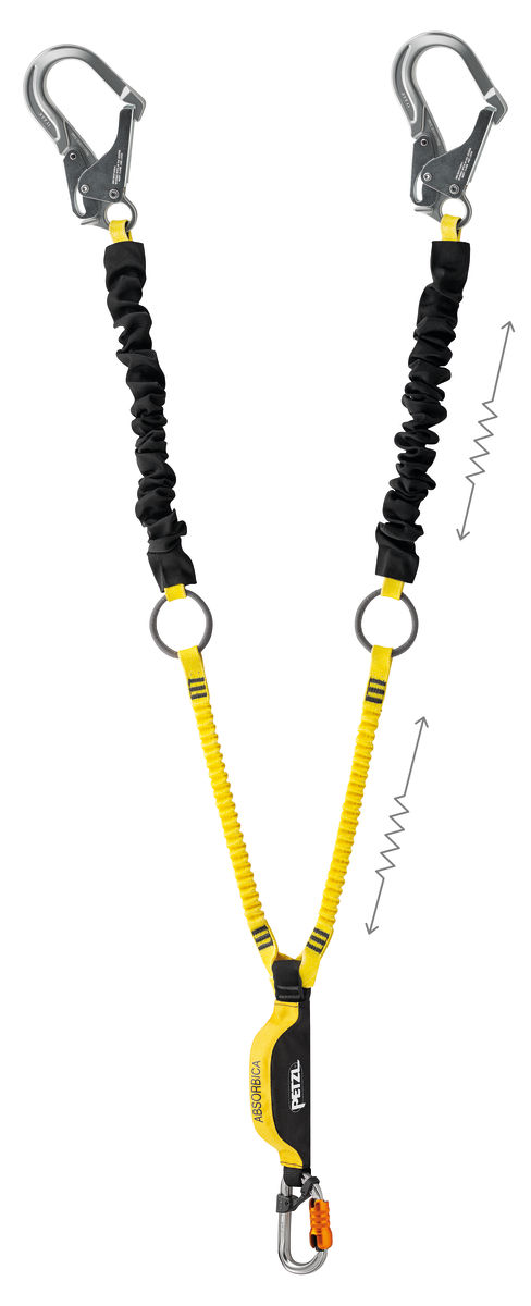 Petzl ABSORBICA-Y Tie-Back Twin Leg Lanyard from Columbia Safety