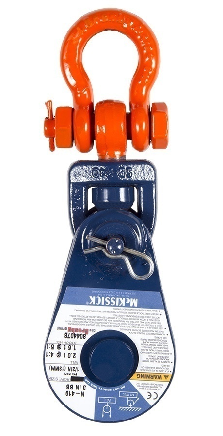 Crosby McKissick 3 Inch Block for 1/2 Inch Synthetic Rope from Columbia Safety